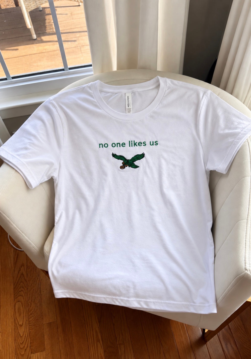 No One Likes Us | Embroidered Eagles T-Shirt