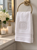 Personalized Monogram Luxury Hand Towel | Custom Embroidered Towel